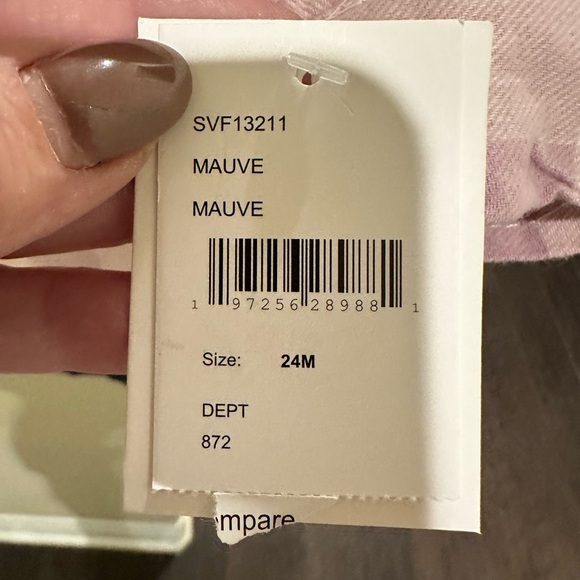 7 For All Mankind Pink Plaid Kids Matching Set - Picture 3 of 6